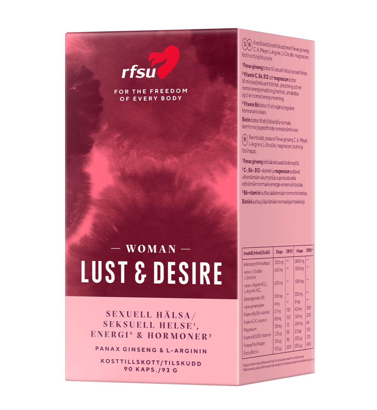 Lust & Desire Woman - Lusthöjande kosttillskott för kvinnor - RFSU